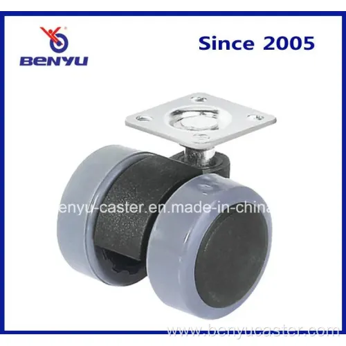 1.5 Inch Furniture Stool Part Twin Wheel Caster